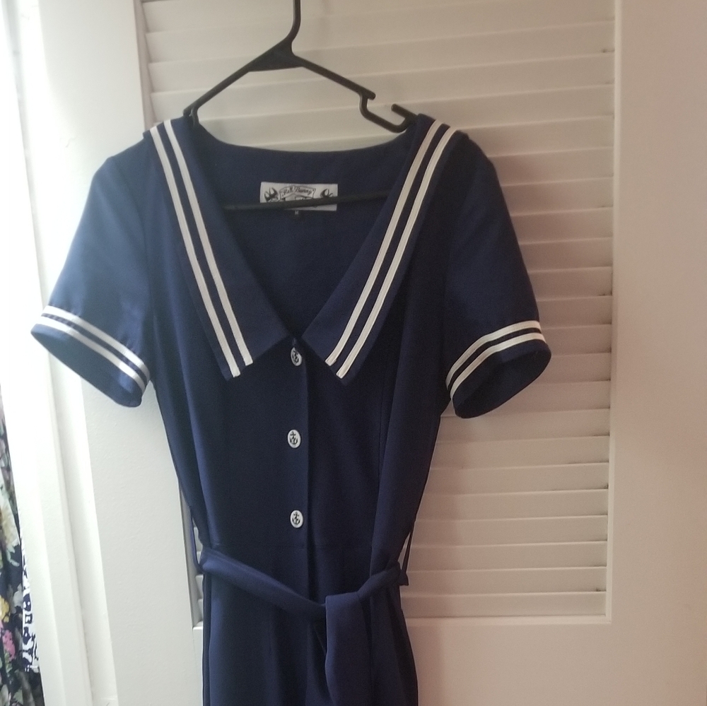 Hell Bunny pinup sailor romper
